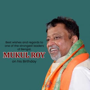 Mukul Roy Birthday poster