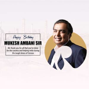 Mukesh Ambani Birthday Instagram Post