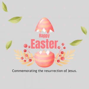 Happy Easter Facebook Poster