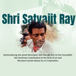 Satyajit Ray Punyatithi ad post