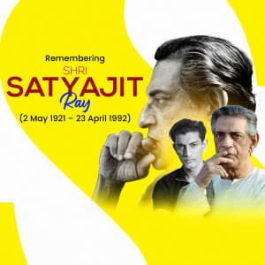 Satyajit Ray Punyatithi marketing flyer