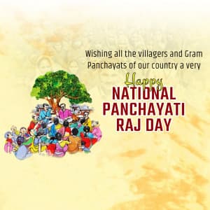 National Panchayati Raj Day festival image