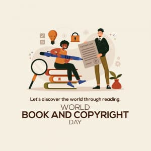 World Book and Copyright Day ad post