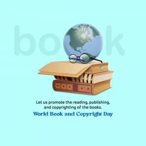 World Book and Copyright Day greeting image