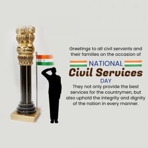 National Civil Services Day greeting image