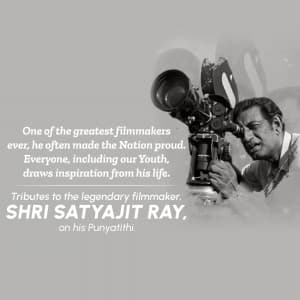 Satyajit Ray Punyatithi Facebook Poster