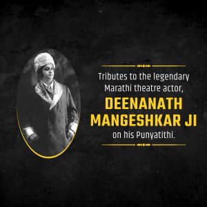 Deenanath Mangeshkar Punyatithi graphic