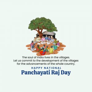 National Panchayati Raj Day graphic