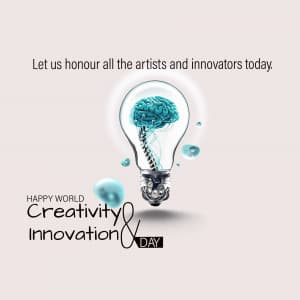 World Creativity & Innovation Day Facebook Poster