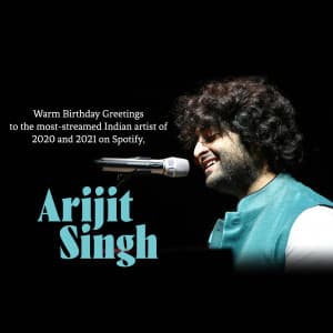 Arijit Singh Birthday illustration