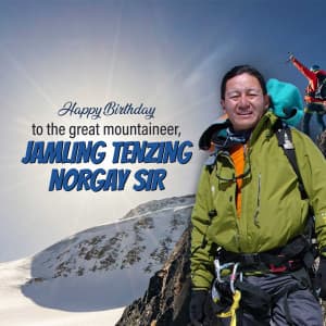 Jamling Tenzing Norgay birthday Instagram Post