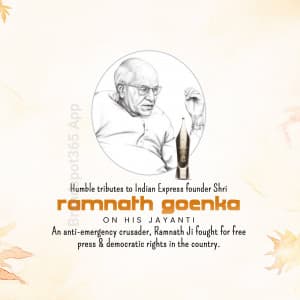 Ramnath Goenka jayanti Instagram Post