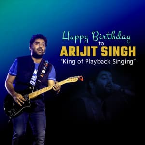 Arijit Singh Birthday poster