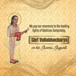 Shri Vallabhacharya Jayanti banner