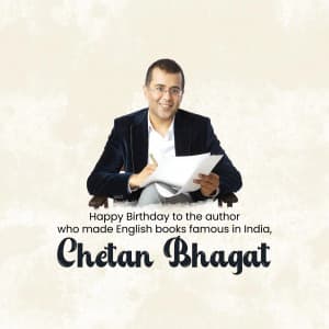 Chetan Bhagat Birthday festival image