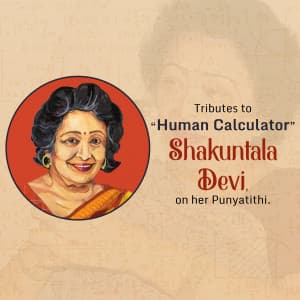 Shakuntala Devi Punyatithi post