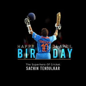 Happy Birthday | Sachin Tendulkar greeting image