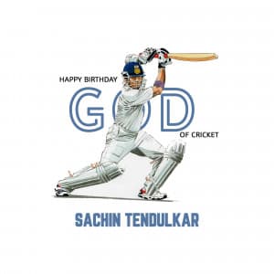 Happy Birthday | Sachin Tendulkar graphic
