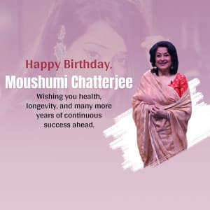 Moushumi Chatterjee Birthday image