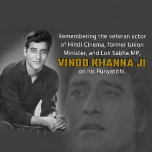 Vinod Khanna Punyatithi graphic