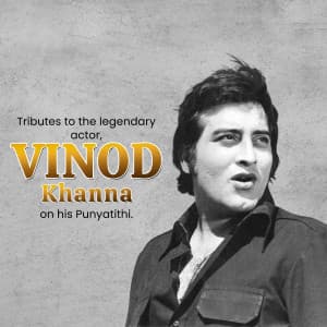 Vinod Khanna Punyatithi banner