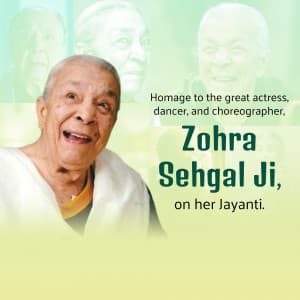 Zohra Sehgal Jayanti video