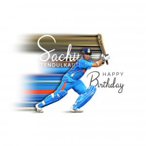 Happy Birthday | Sachin Tendulkar whatsapp status poster