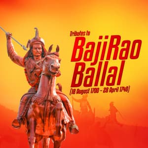 Bajirao Punyatithi Facebook Poster