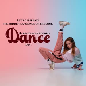 International Dance Day greeting image
