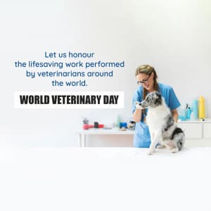 World Veterinary Day advertisement banner