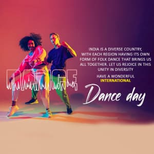 International Dance Day marketing poster