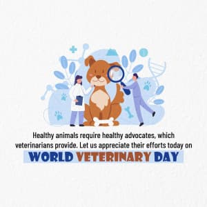 World Veterinary Day ad post