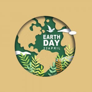 World Earth Day whatsapp status poster