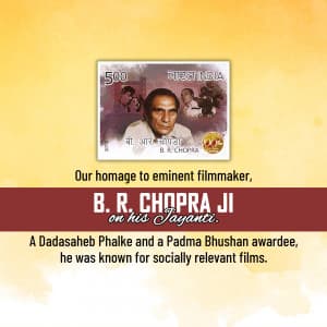 B. R. Chopra Jayanti Instagram Post