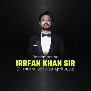 Irrfan Khan Punyatithi poster