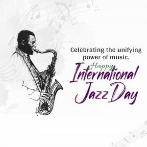 International Jazz Day marketing poster