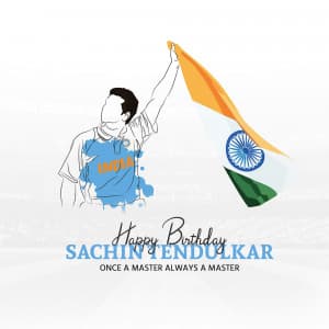 Happy Birthday | Sachin Tendulkar event advertisement