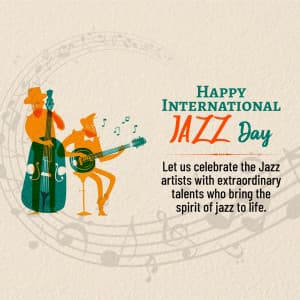 International Jazz Day creative image