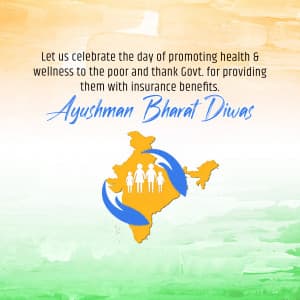 Ayushman Bharat Diwas greeting image