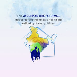 Ayushman Bharat Diwas marketing poster