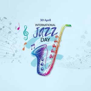 International Jazz Day Facebook Poster