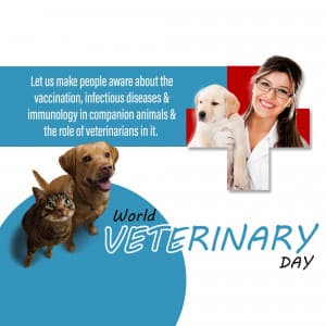 World Veterinary Day marketing poster