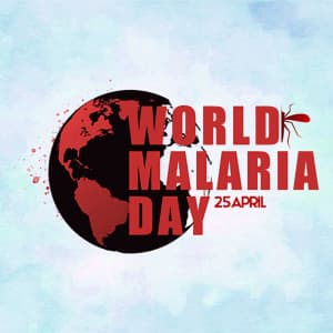 World Malaria Day marketing flyer