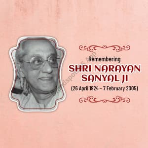 Narayan Sanyal Jayanti graphic