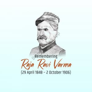 Raja Ravi Varma Jayanti poster Maker