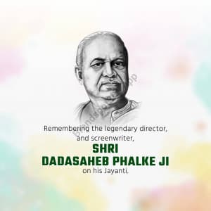 Dadasaheb falke Jayanti whatsapp status poster