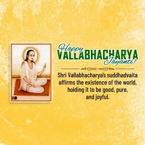 Shri Vallabhacharya Jayanti post