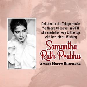 Samantha Ruth Prabhu Birthday post