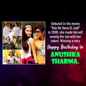 Anushka Sharma Birthday flyer