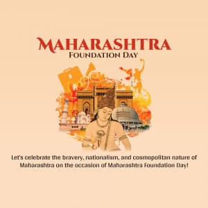 Maharashtra Day marketing poster
